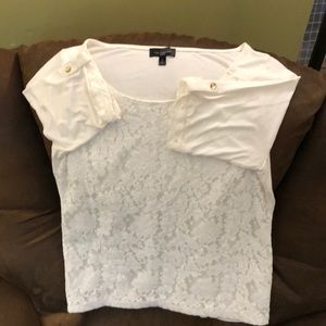 White lace top from The Limited. Very little wear.